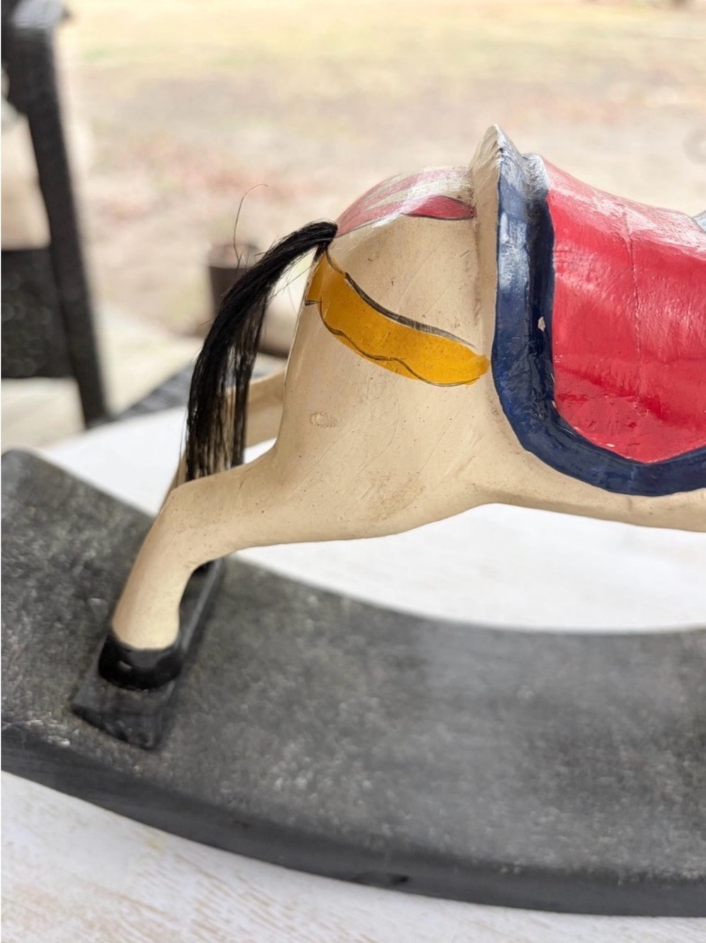 VINTAGE ROCKING HORSE TOY: - Picture 3 of 7